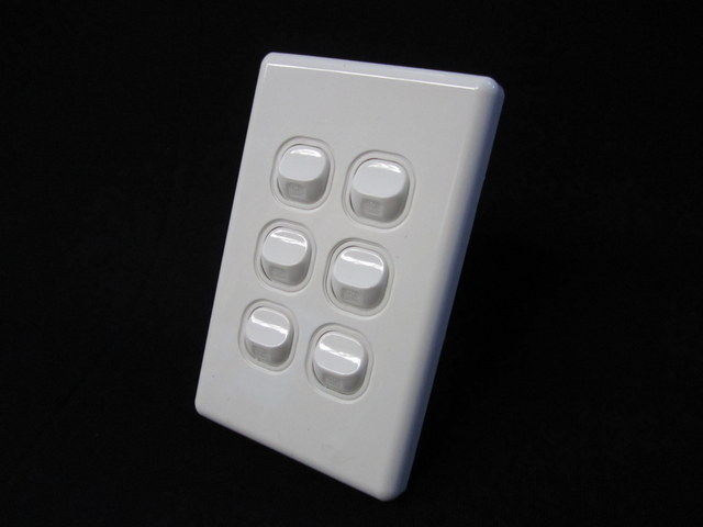 6 gang switch-vertical