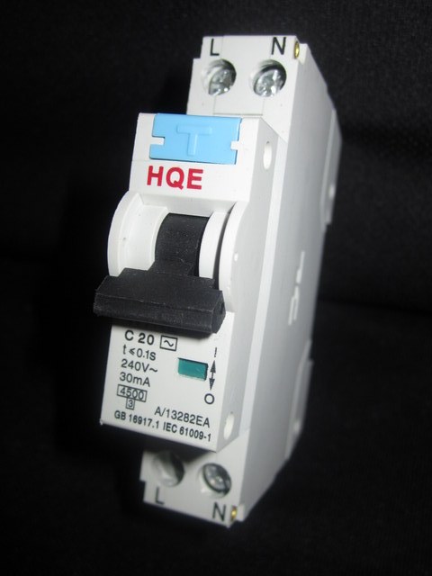 1 pole combination MCB/RCD 10A - 4.5KA
