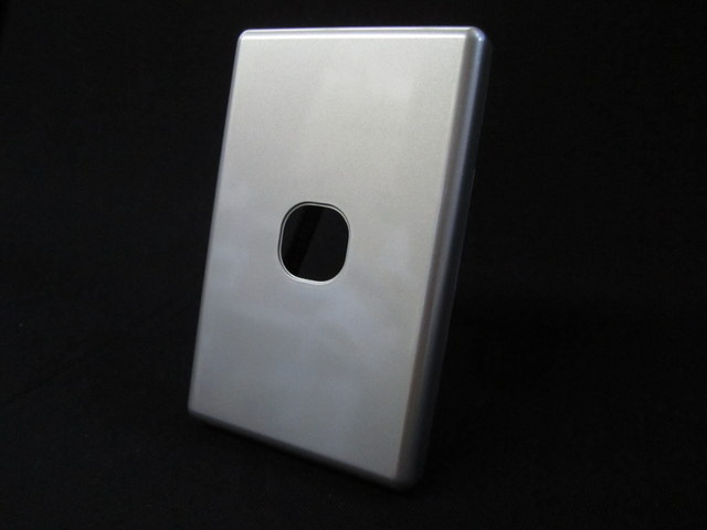 1 gang to 6 gang switch silver plate PVC, Thin series