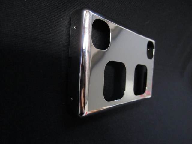 Double pp polished silver metal cover