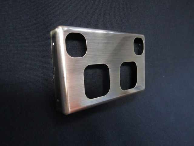 Double pp polished brown metal cover