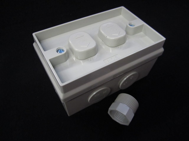 2 gang weatherproof switch