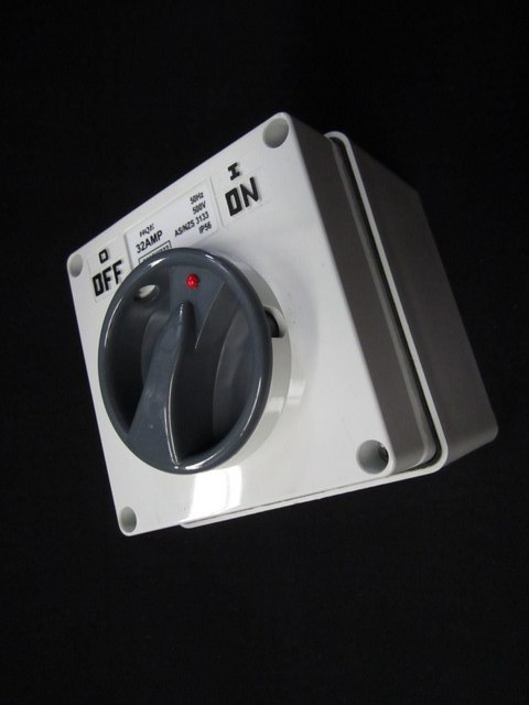 Weatherproof switch 1Pole 32A