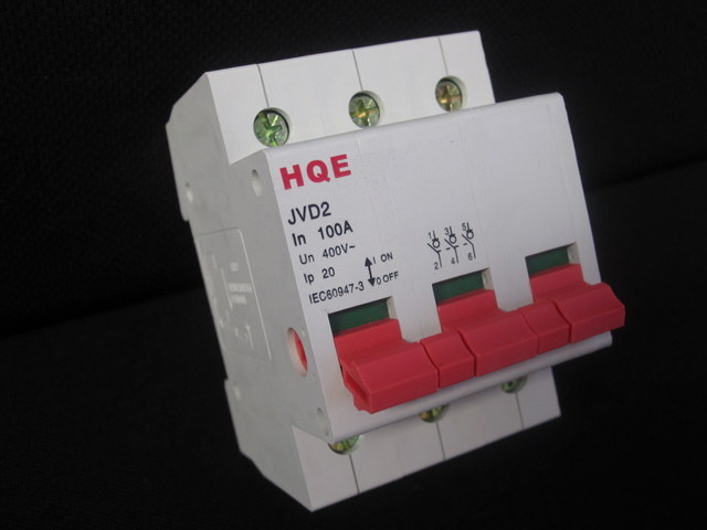 Main switch 3 pole isolators 63A
